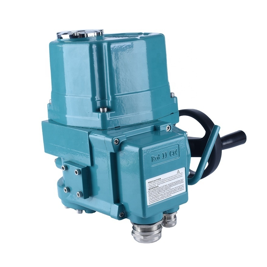 QT Series  IP67 Explosion Proof Waterproof 90 Degree Quarter Turn Electric Actuator Valve