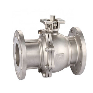 DN15-DN150 High Pressure Manul Stainless Steel Floating 316SS Flange Ball Valve