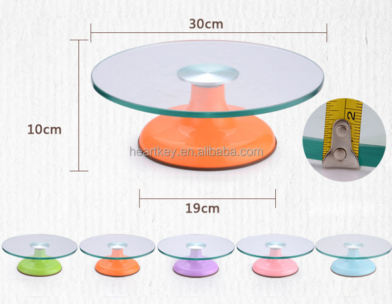 High Quality Rotating Cake Decorating Turntable, Stainless Steel Revolving Cake Stand Decorating Turntable