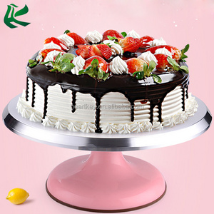 High Quality Rotating Cake Decorating Turntable, Stainless Steel Revolving Cake Stand Decorating Turntable