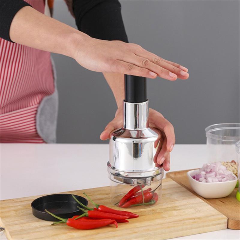 Multifunctional Press Garlic Crusher Pressing Dicer Slap Tool Manual Hand Garlic Cutter Food Vegetable Onion Chopper