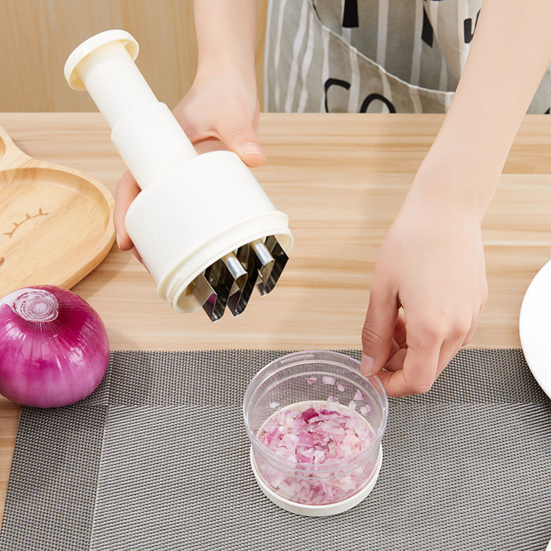 Multifunctional Press Garlic Crusher Pressing Dicer Slap Tool Manual Hand Garlic Cutter Food Vegetable Onion Chopper