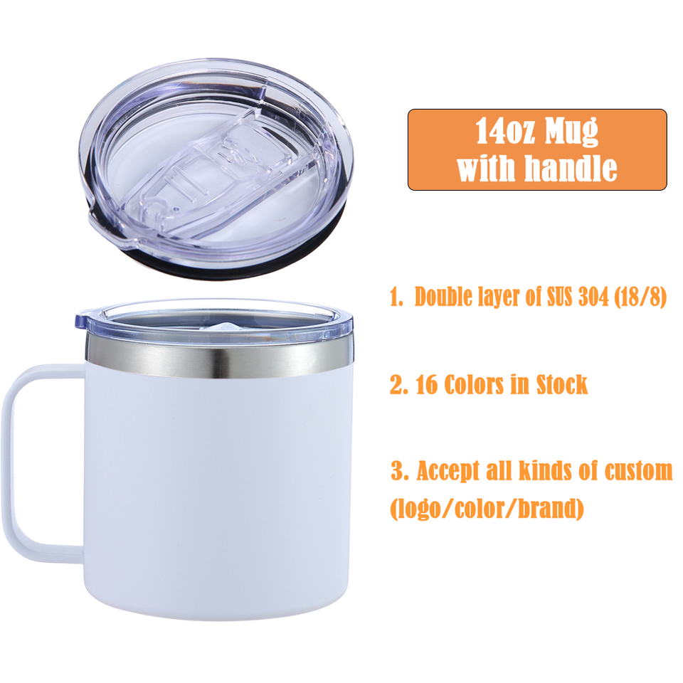 Eco friendly Insulated sports water bottle vacuum travel Double Wall Insulated stainless steel custom coffee mugs with Lid