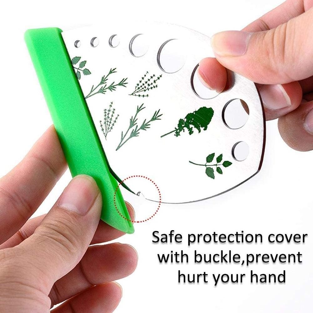 Herb Peeler Vegetable Leaf Stripping Tool Curved Edge Herb Stripper Chard Collard Greens Parsley Basil Rosemary	Herb Cutter