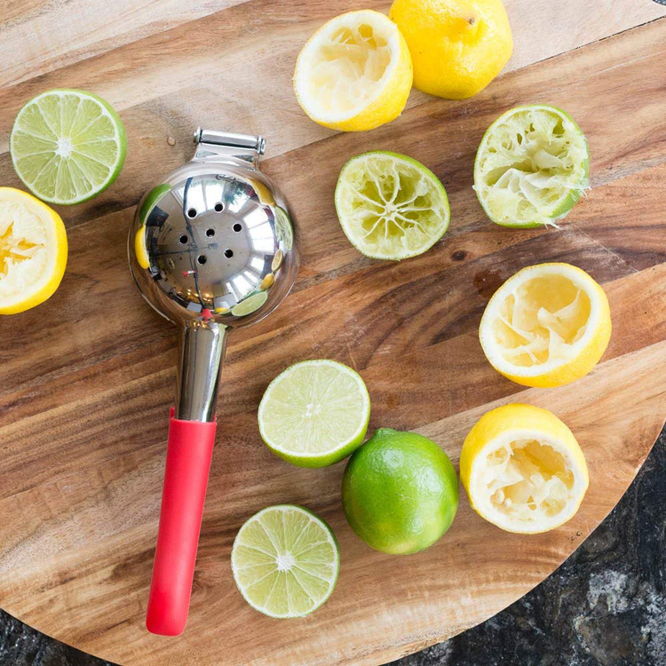 304 Steel Citrus Press Juicer Premium Quality Heavy Duty Solid Metal Squeezer Bowl Lemon Lime Squeezer Stainless Steel Manual