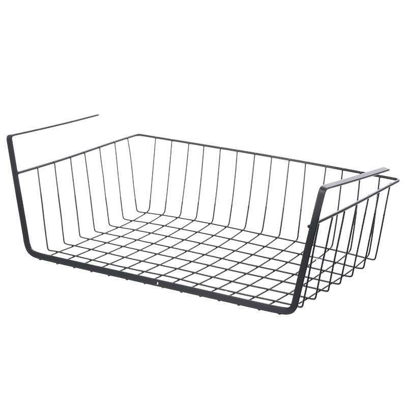 Kitchen Under Shelf Hanging Metal Basket For Storage