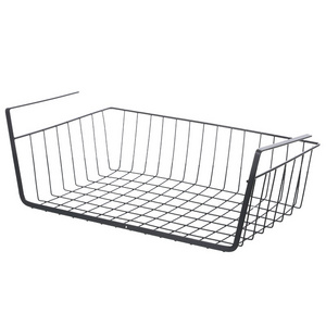 Kitchen Under Shelf Hanging Metal Basket For Storage