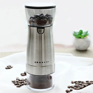 Electric Coffee Grinder Usb Charging Pepper Coffee Bean Grinding Machine Removable Stainless Steel Professional Coffee  Mill