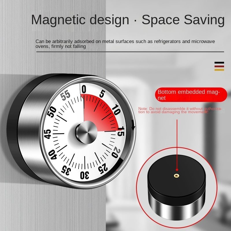 Round Shaped Magnetic Electrical Tea Coffee Timer Automatic Digital Kitchen Egg Cooking Timer Mechanical