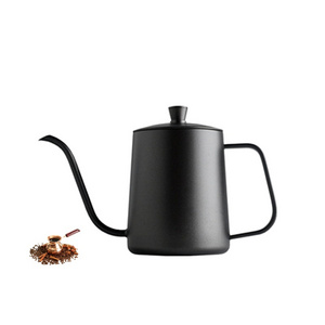 Non-stick Coating Food Grade Stainless Steel Gooseneck Swan Neck Thin Mouth Drip Kettle 250/350/600ml Coffee Tea Pot Coffee Kett