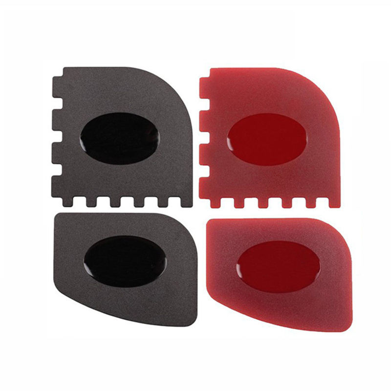 Silicone Scraper Cast Iron Pan Skillet Scrubber Grill Scraper Cleaners Tools 2 PCS Set Griddle Scraper