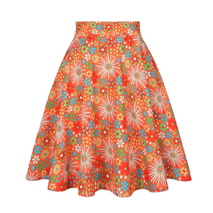 Floral Printed Summer Skirts for Women VD0020 Korean Fashion High Waist Small Flowers Vintage A Line Umbrella Skirts Y2K