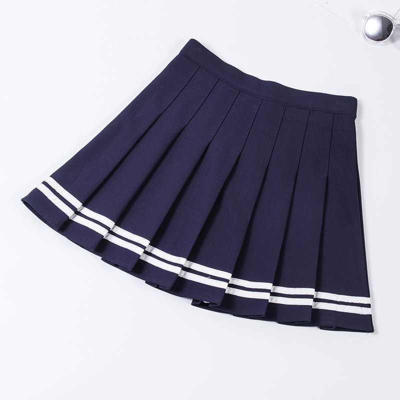 Pleated Skirt Student 2021 Preppy White Black Pink Short Skirt Cute Korean Ladies High-waisted Sexy Mini Skirt Asian Size WF0251