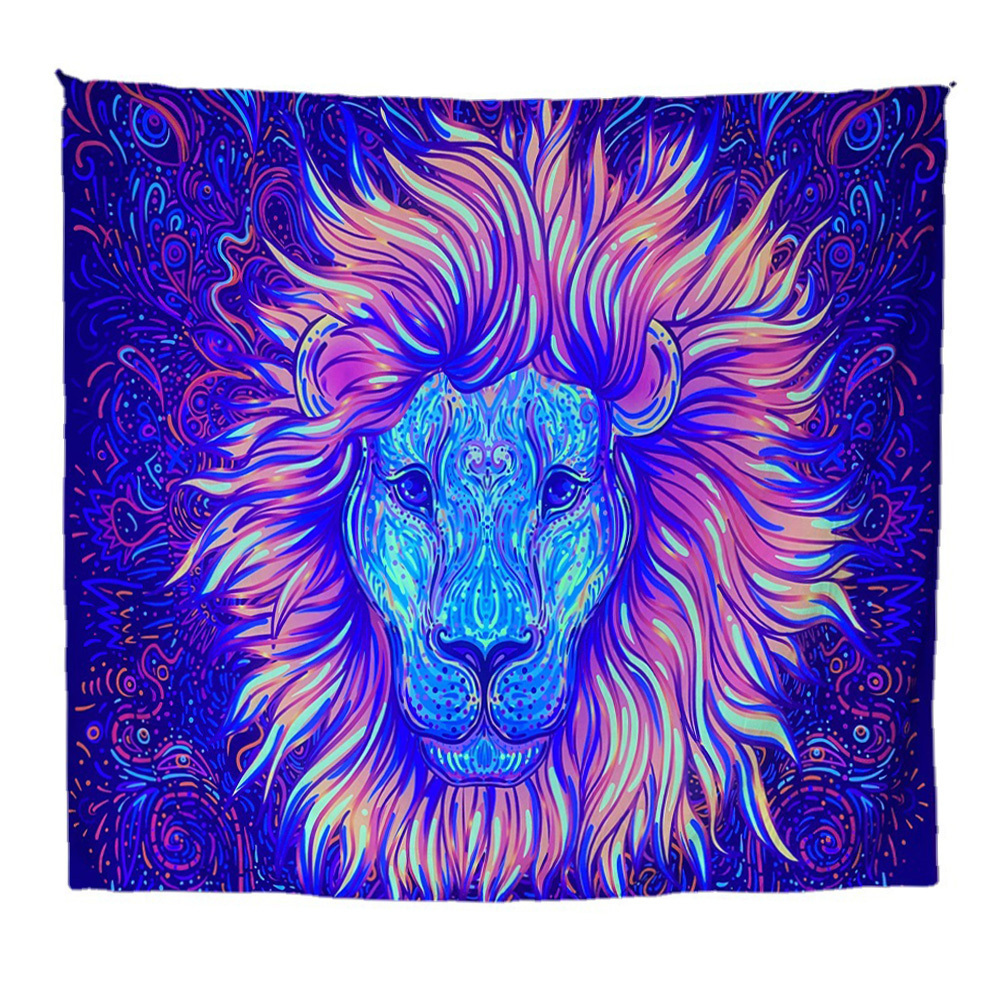 Fluorescent Blacklight Backdrop Neon UV Reactive Glow in the Dark Tapestry