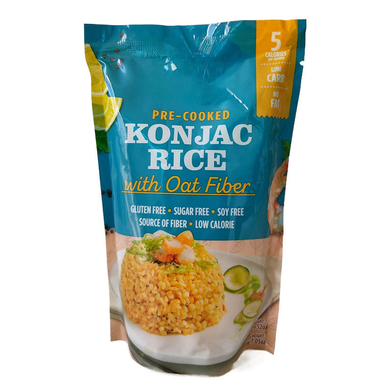 Crop Base Direct Supply Konjac Oat Rice Low-Carb Instant Japanese Oat Rice Noodles for Weight Control