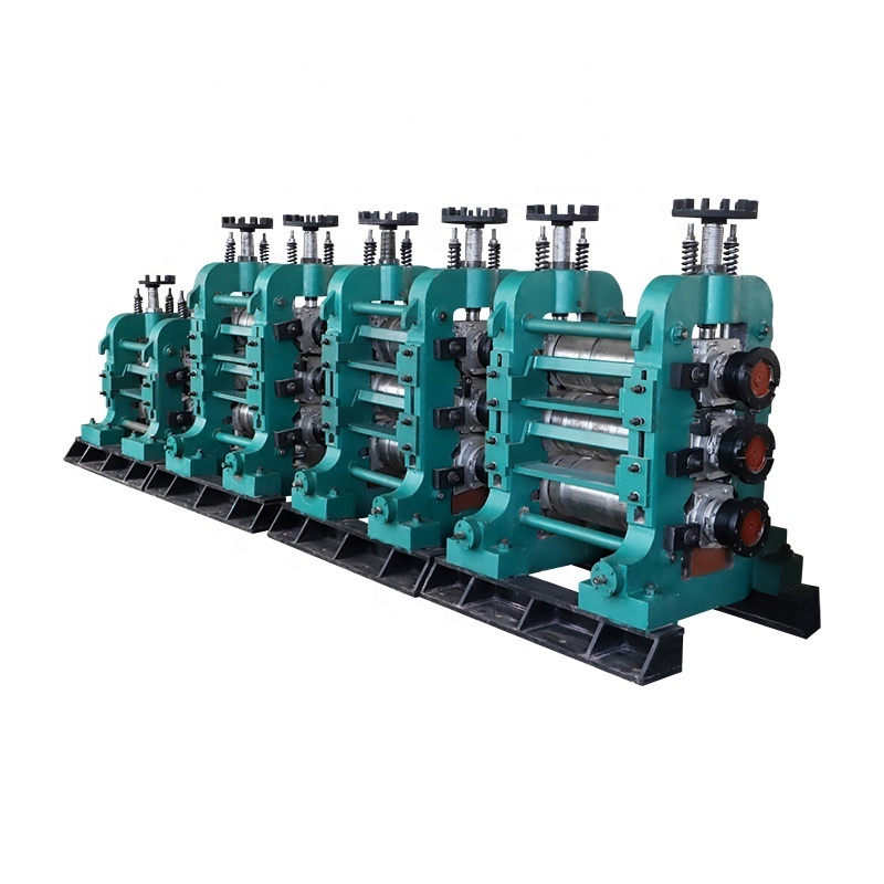 Steel rebar production line tmt bar iron rod hot rolling mill making machine flat angle iron bar automatic manufacturing machine