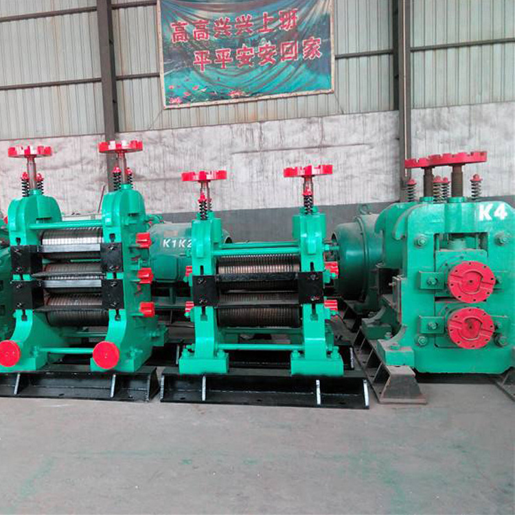 Small manufacturing ideas mini iron rod making machine for making steel bar rebar angle bar