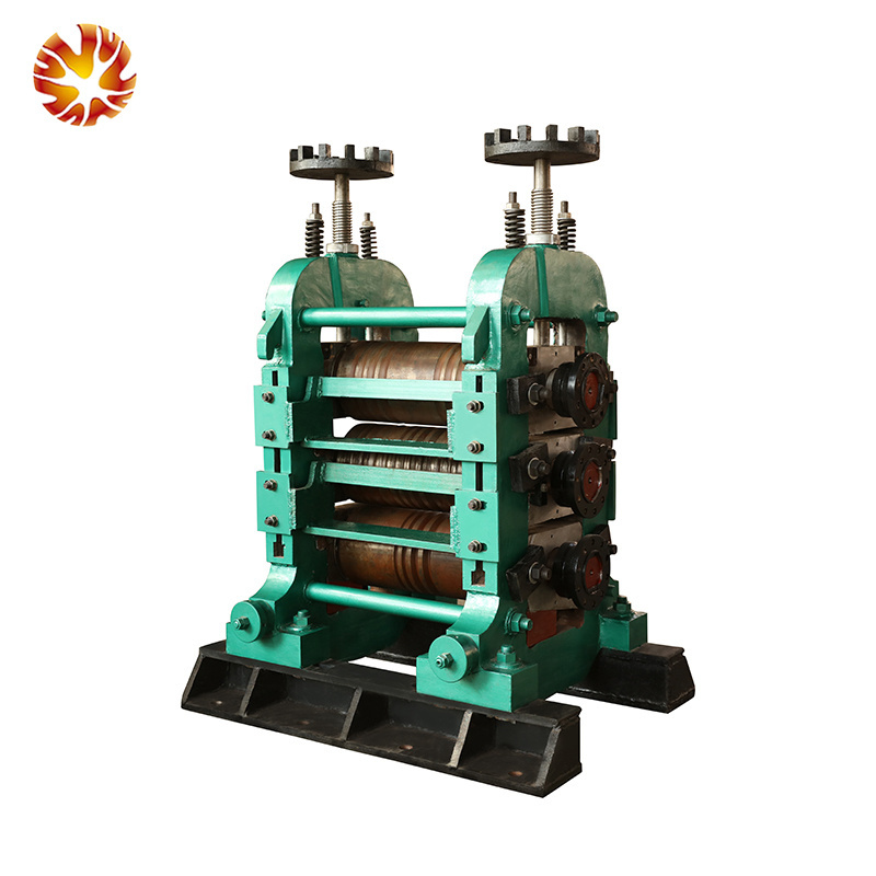 Small manufacturing ideas mini iron rod making machine for making steel bar rebar angle bar