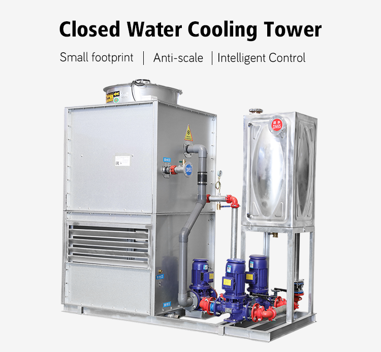 Hongteng Small Closed Loop Water Cooling Tower for Melting and Heating Furnace Cooling System