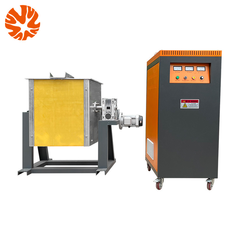 10kg 20kg 30kg 50kg 70kg 100kg Electric Induction Smelting Furnace Machine Mini Small Steel Iron Aluminum Copper Melting Furnace