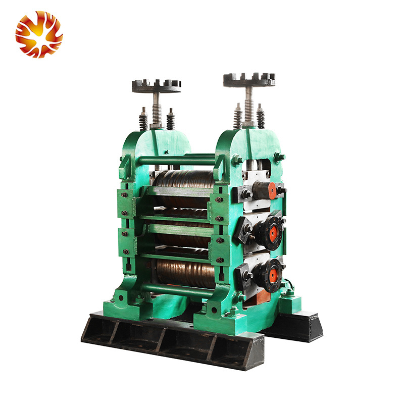 Small manufacturing ideas mini iron rod making machine for making steel bar rebar angle bar