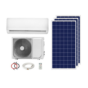 China famous brand 12000btu solar air conditioner hybrid split solar penle powered dc ac units air conditioner