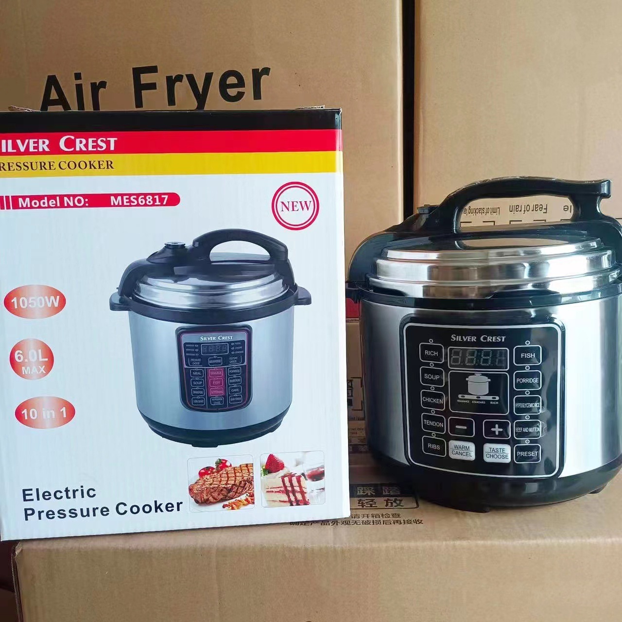 2024 In stock Factory Direct New 6L 8L Non-Stick Coating Inner Pot Household Coocker Electric Pressure Cooker