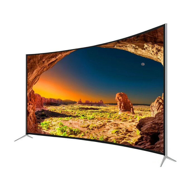 Cheapest Large tv screen android smart tv 75 inch incurved 80 65 55 inch curve 4k uhd curved plasma tv manufacturers