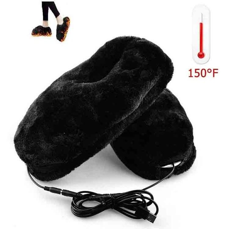 Winter Artifact USB Power Heating Slipper Electrically Heated Shoes for Keep Feet Warm Care