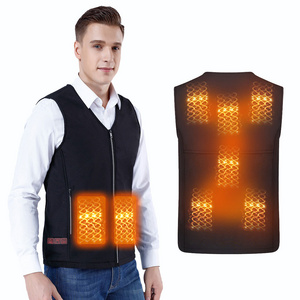 IN STOCK Usb Safety Power Supply Men Heated Winter Warm Vests Body Warmer Gilet Waistcoat Thermal Heating Vest