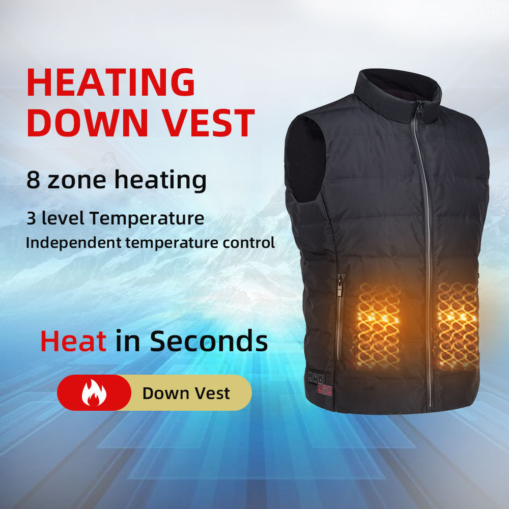 IN STOCK Usb Safety Power Supply Men Heated Winter Warm Vests Body Warmer Gilet Waistcoat Thermal Heating Vest