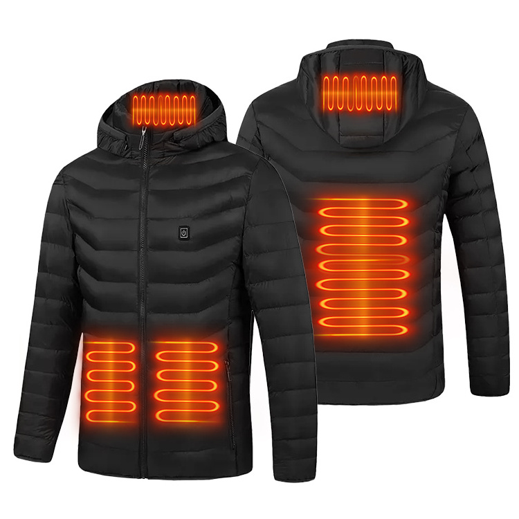 IN STOCK 5V body warmer jacket 2 4 9 smart heating clothes hooded usb safety work ski hunting men winter outdoor heated jacket