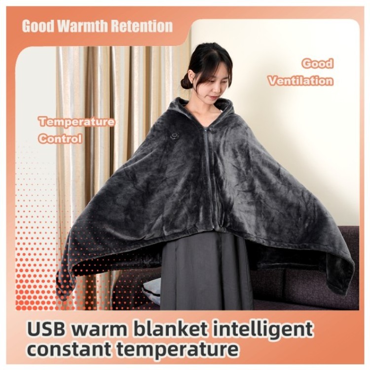 Intelligent far-infrared electric blanket 3-speed heating setting for home office travel and other occasions heated blanket