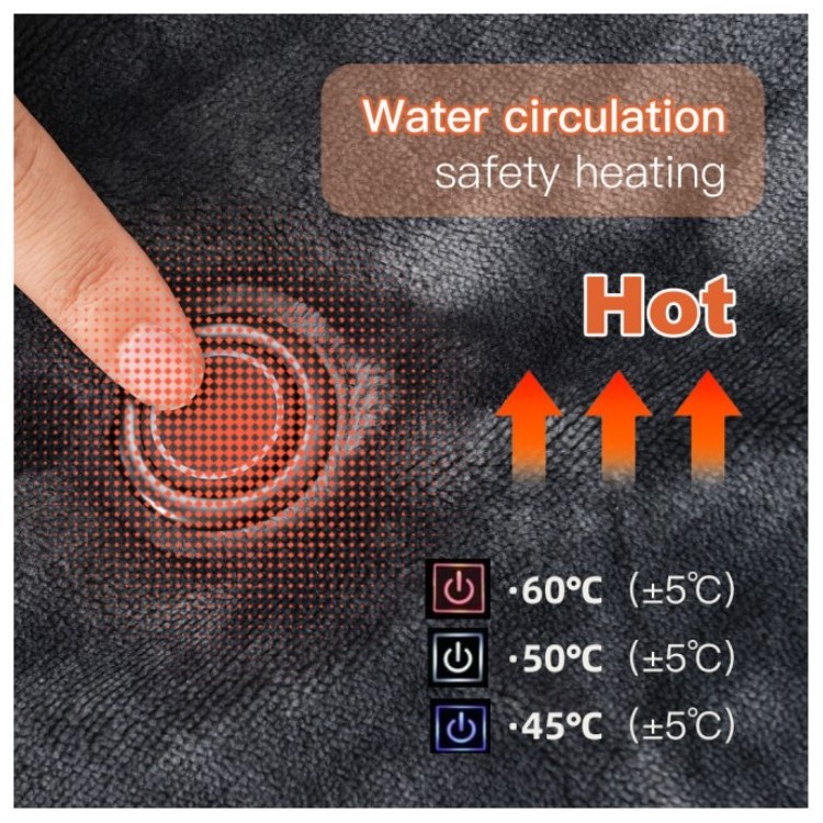 Intelligent far-infrared electric blanket 3-speed heating setting for home office travel and other occasions heated blanket