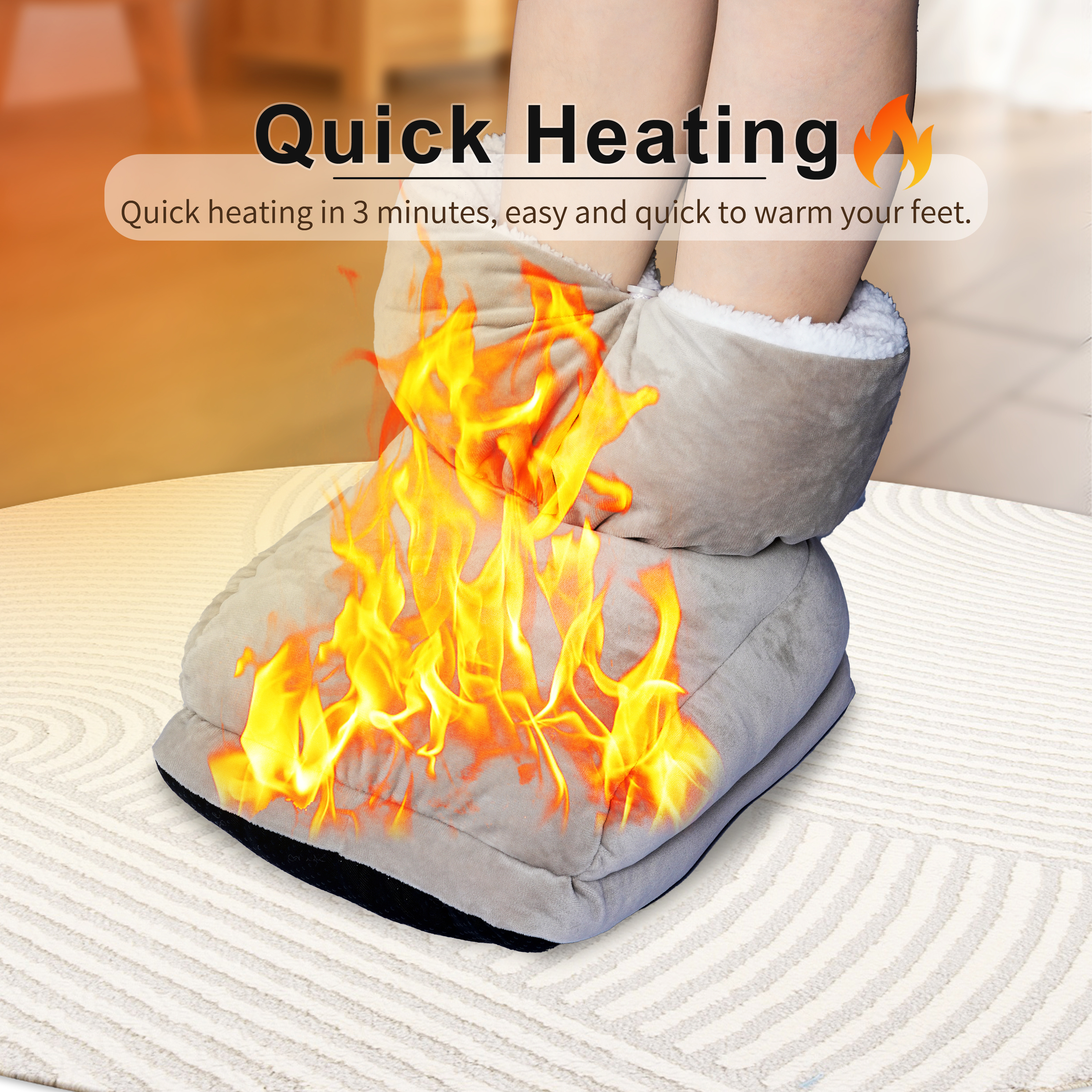 Graphene electric foot warmer feet warmer leg foot warmer heater for home