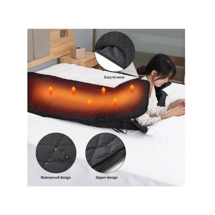 wholesale wearable bed heater graphene smart blanket 24v fast heating battery operated wireless portable heated blanket