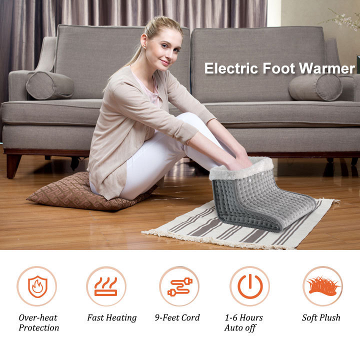 12v three-dimensional massager usb battery powered heating electric foot warmer for winter