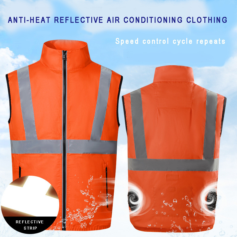 Dr.Warm Cooling Vest for Men Women Ice reflective Jacket for Hot Weather Outdoor Working Cooling Vest Fan