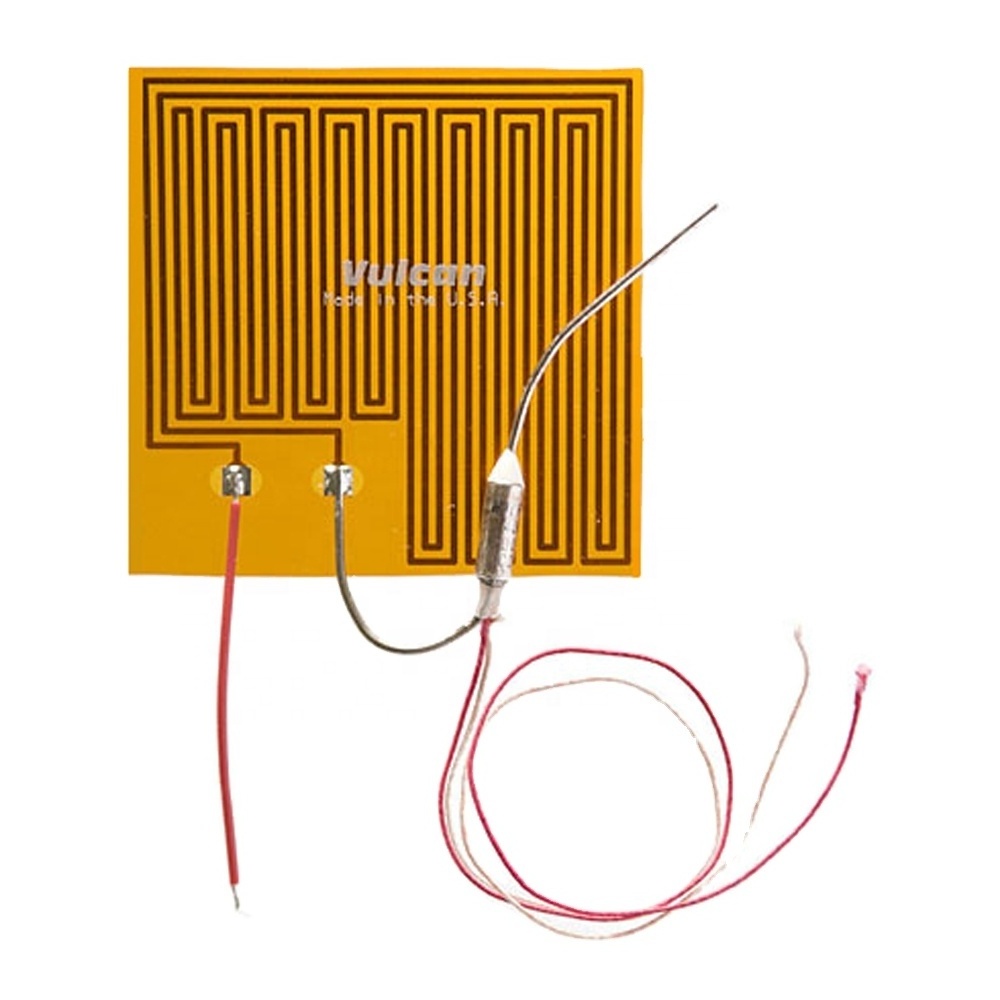 10x10mm 20w 12v 24v kapton polyimide film heater with photoresist