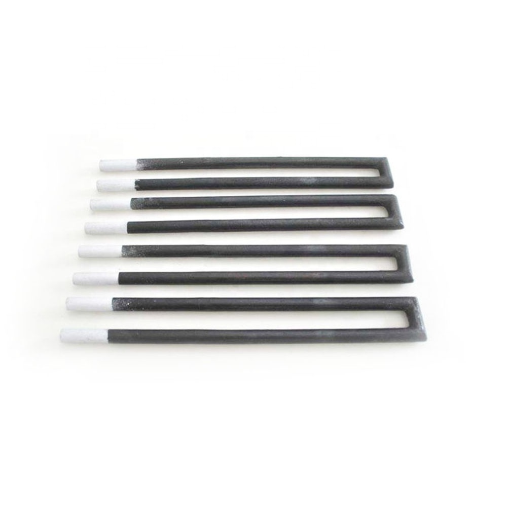 1600c double spiral sic heater rod tube heating elements