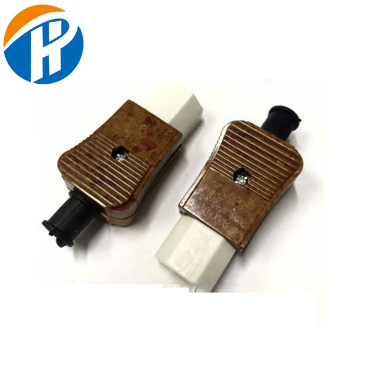 High temperature ceramic plug aluminium alloy anal  sockets 220v 250v right angle usb plug for heaters