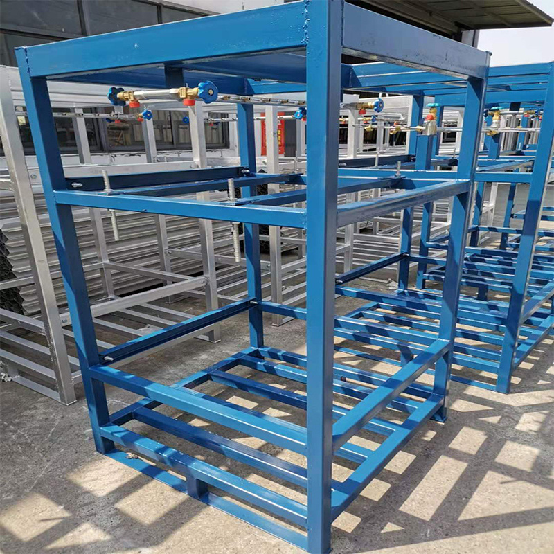 Customized stackable storage metal propane cylinder stillage