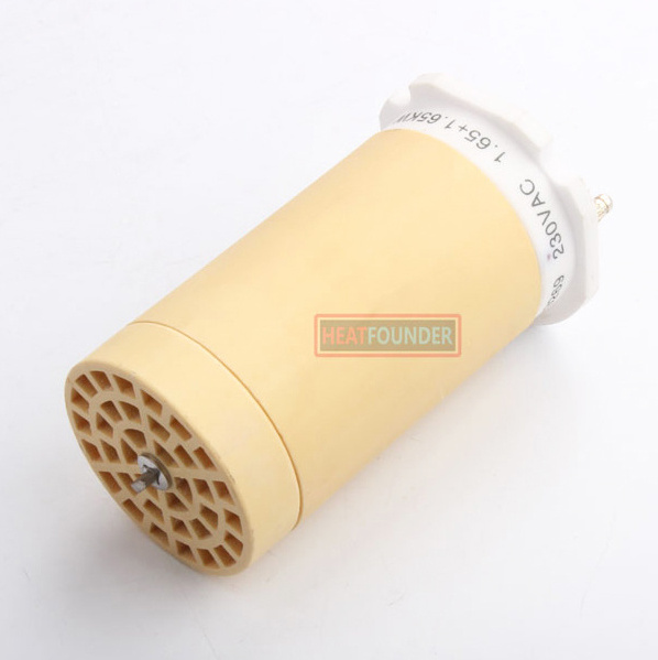 113.269 220V 1.65+1.65KW Ceramic Cartridge Heater Block Ceramic Heating Element For Electric Hot Air Blower Gun