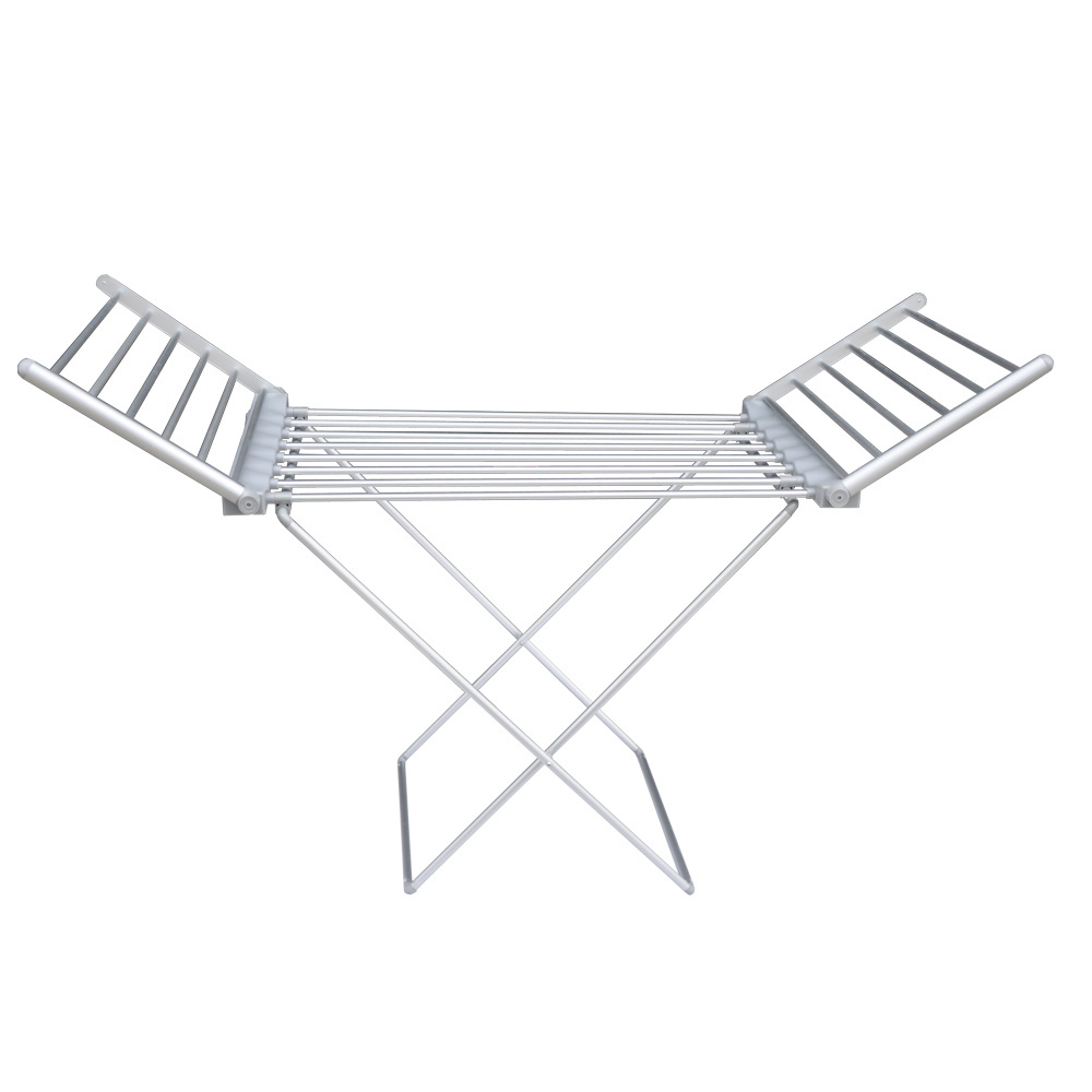 2023 new arrival aluminum clothes dryer stand folding rack cloth dryer rack laundry supplies clothes airer rack wholesale