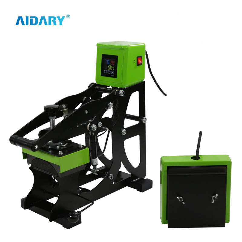 Automatic Open 2in1 Cap and Flat Aidary Heat Press Machine Provided 18 Flatbed Printer Digital Controller Manual Press 110V/220V