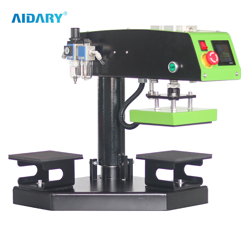 AIDARY Rotary Design Double Working Tables Heat Transfer Press