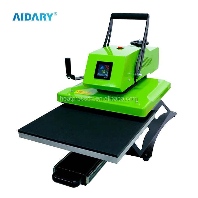 AIDARY High Quality insert t-shirt design draw type swing away 16 x 24 heat press machines