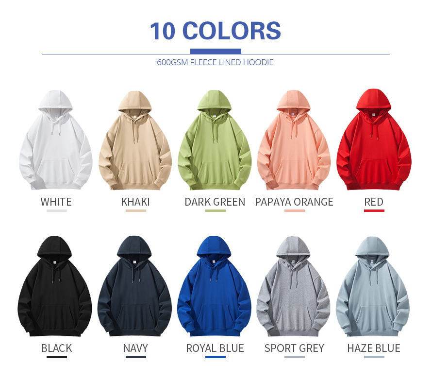 High Quality Standard US/EU Size Anti-pilling Hoodies Wholesale Sublimation Unisex Blank Winter Hoodies