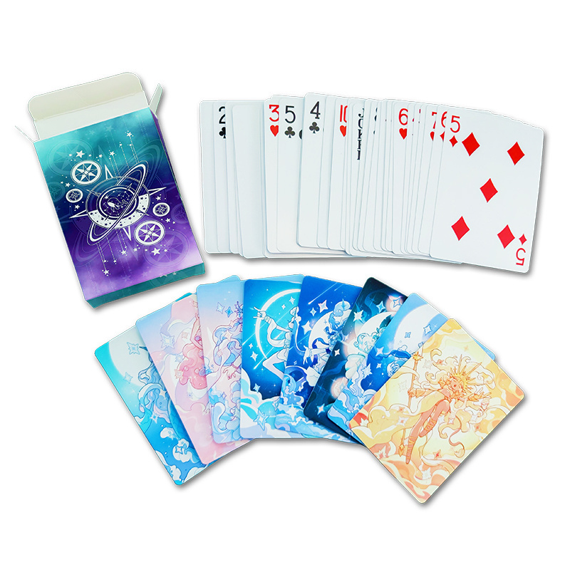 Auplex Special DIY Playing Card 54 Including 2 Jokers Back Side Blank Custom LOGO Poker Cards for Sublimation