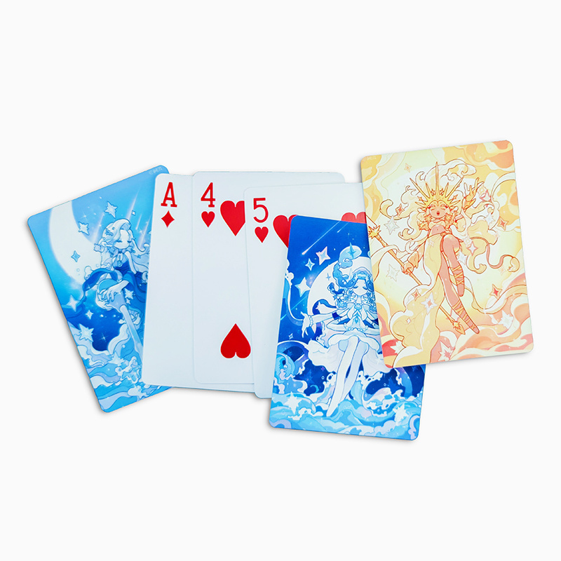 Auplex Special DIY Playing Card 54 Including 2 Jokers Back Side Blank Custom LOGO Poker Cards for Sublimation